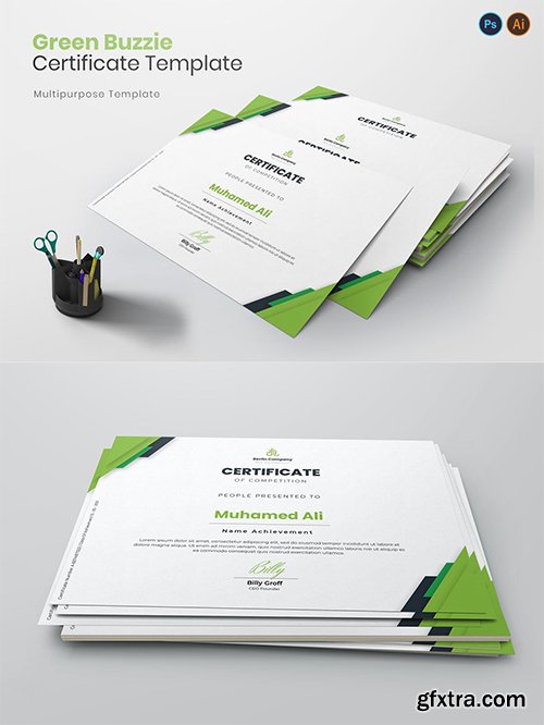 Green Buzzie Certificate