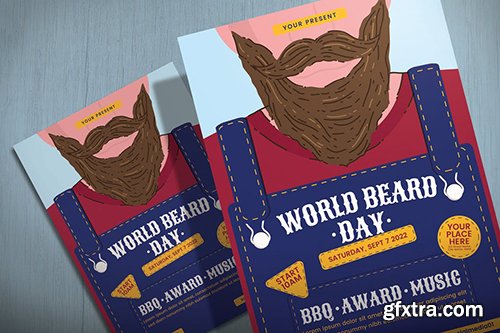 World Beard Day - Flyer Template World Beard Day - Flyer Template