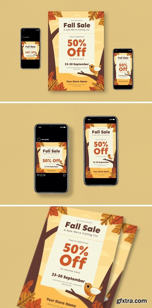 Fall Sale Flyer Set
