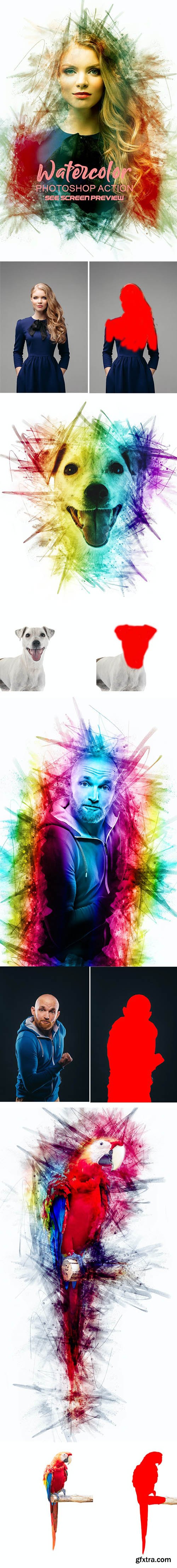 GraphicRiver - Watercolor Photoshop Action 28081774