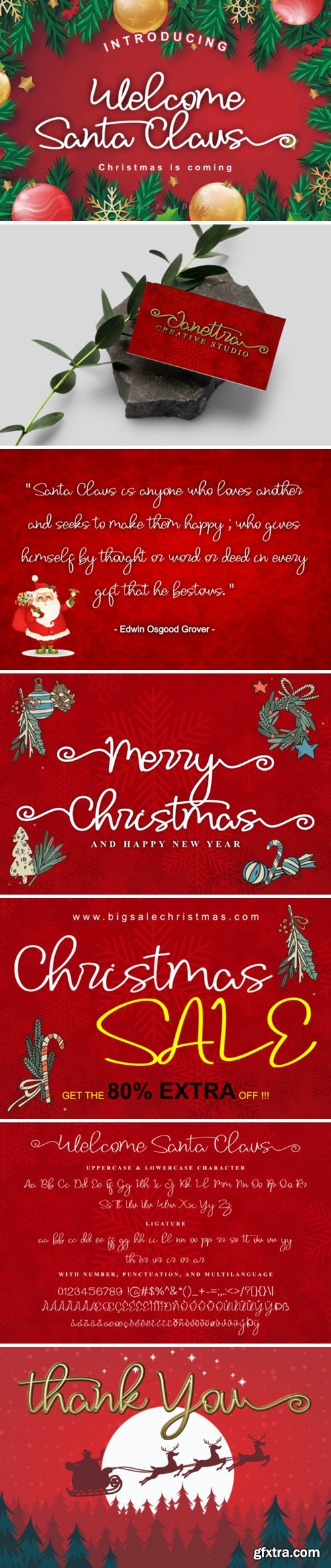 Welcome Santa Claus Font