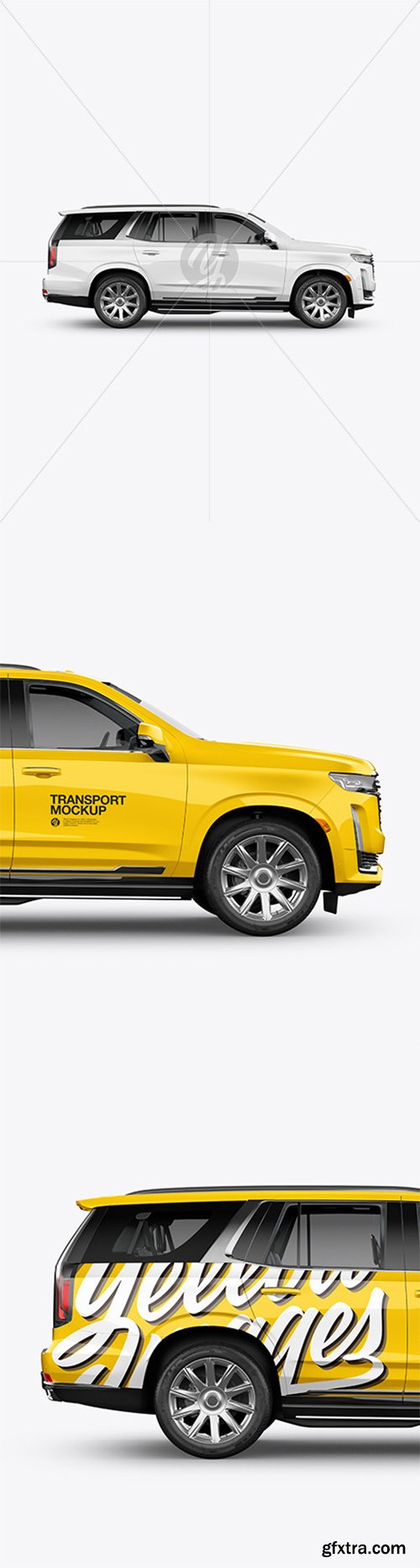 Luxury SUV Mockup - Side View 61834 Luxury SUV Mockup - Side View 61834