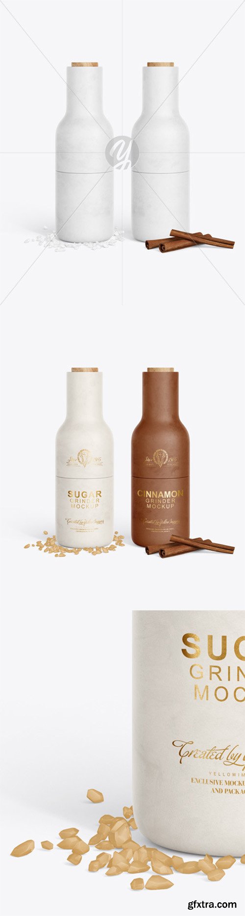 Two Grinders with Sugar & Cinnamon Mockup 62428 Two Grinders with Sugar & Cinnamon Mockup 62428