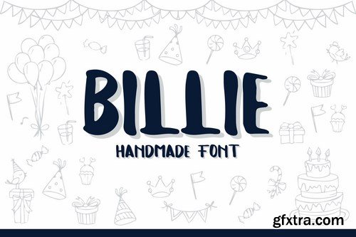 Billie Typeface - Handmade Font