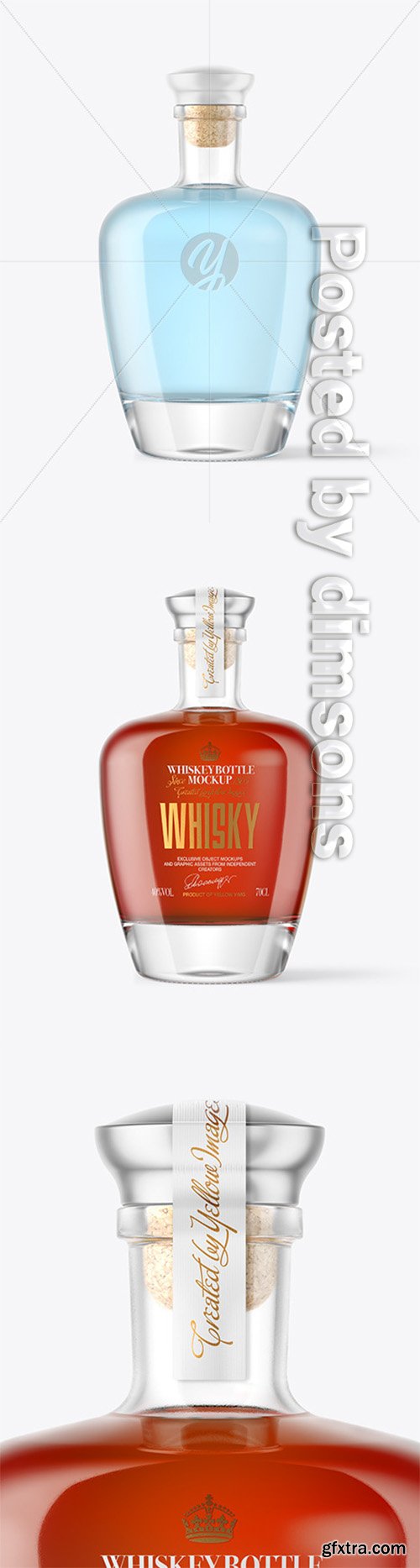 Clear Glass Bottle with Alcohol Drink Mockup 63893 Clear Glass Bottle with Alcohol Drink Mockup 63893