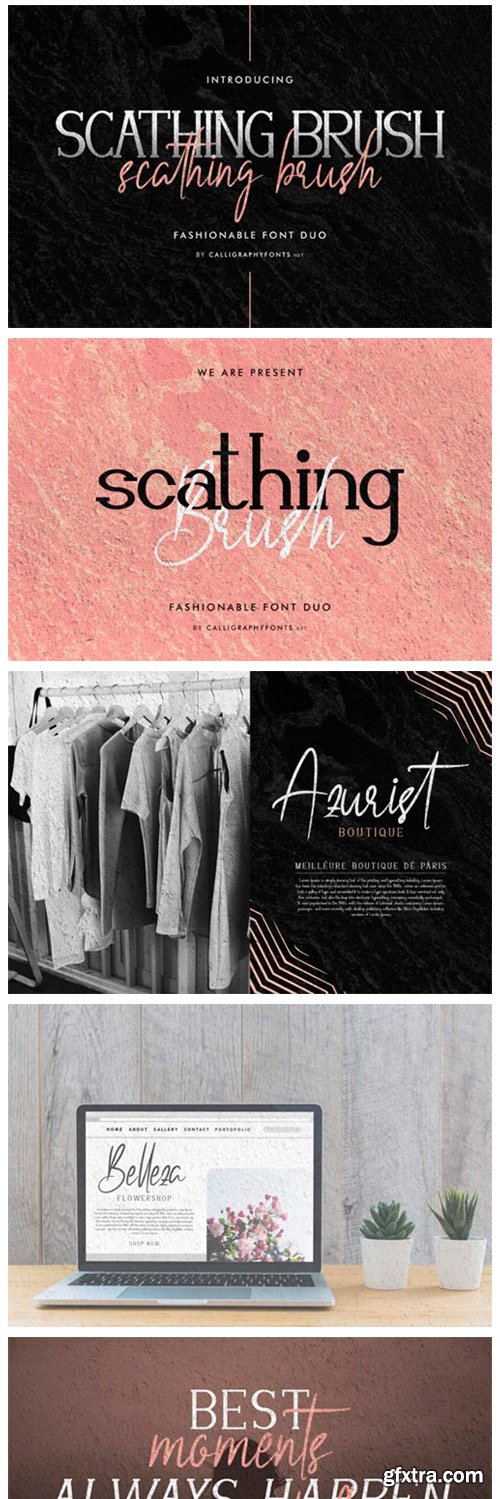Scathing Brush Font