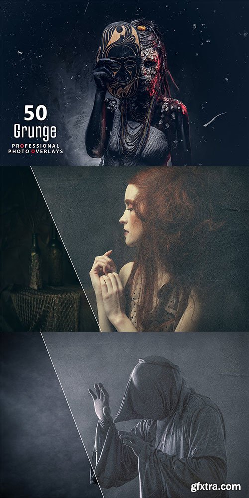 50 Grunge Photo Overlays