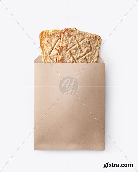 Paper  Pack with Two Crackers Mockup  67736