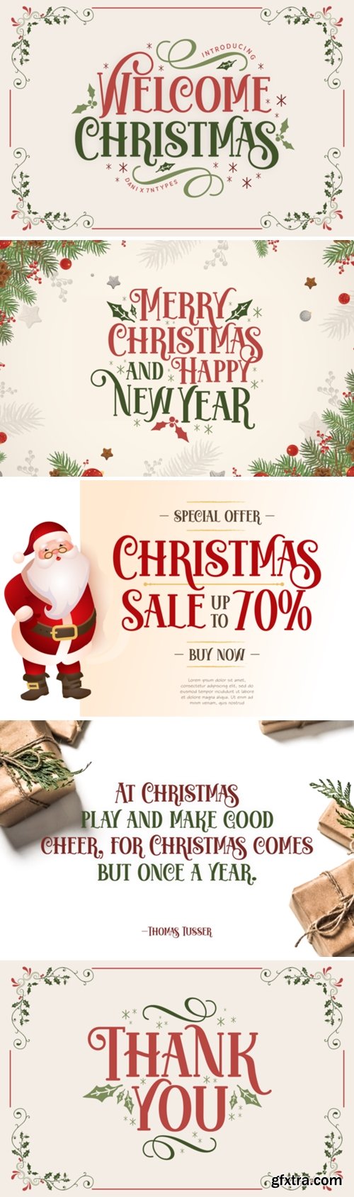 Welcome Christmas Font