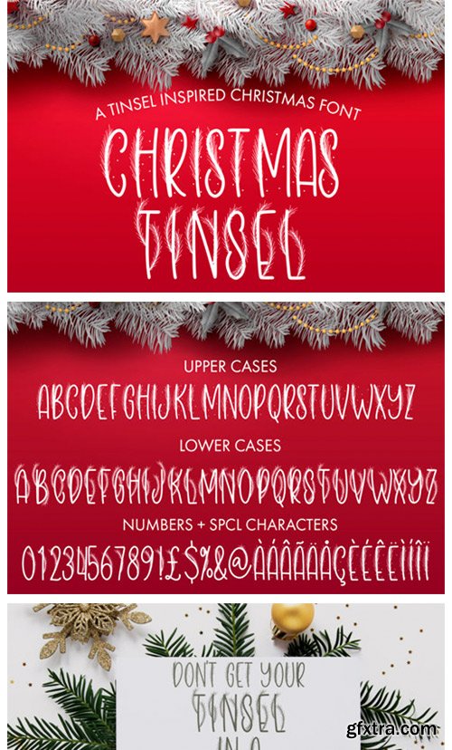 Christmas Tinsel Font