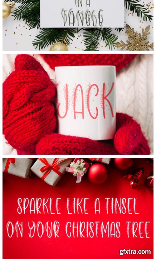 Christmas Tinsel Font