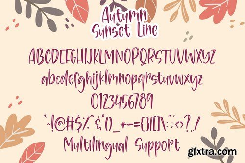 Autumn Sunset - Handwritten Font Duo