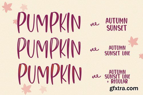 Autumn Sunset - Handwritten Font Duo