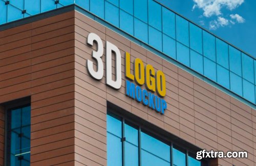 3D logo mockup