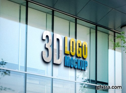 3D logo mockup