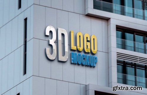 3D logo mockup