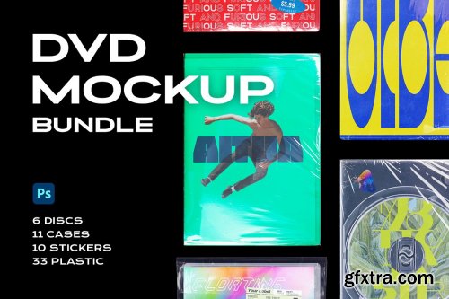 CreativeMarket - DVD Case Mockup Template Bundle Disc 5320311