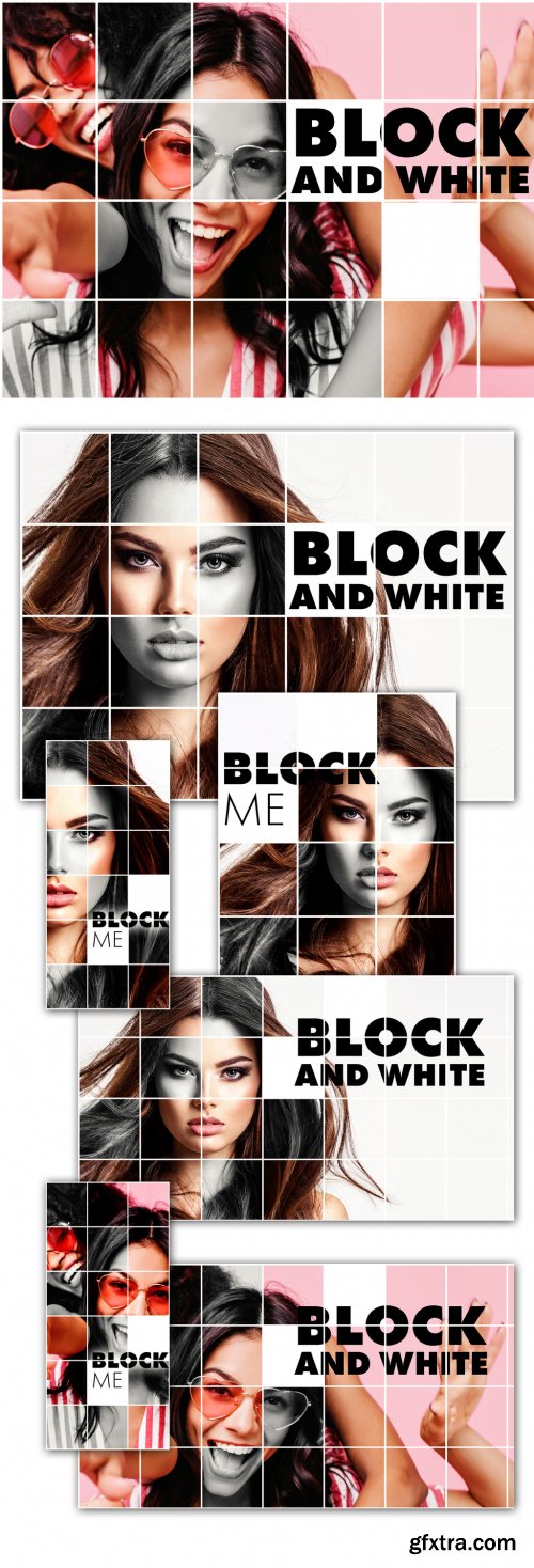 Squared Photo Effect Mockup 374166166