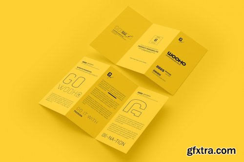 CreativeMarket - A4 Z Fold Brochure Mockup 5313789