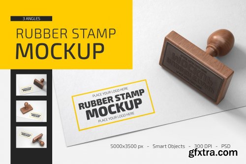CreativeMarket - Rubber Stamp Mockup Set 5389275