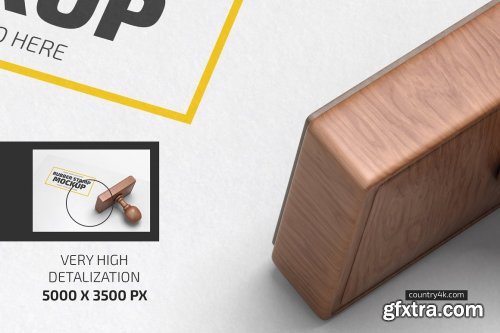CreativeMarket - Rubber Stamp Mockup Set 5389275