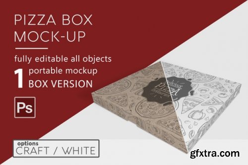 Pizza box mockup