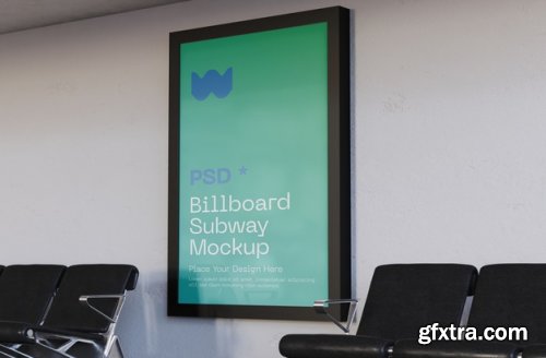 Billboard subway mockup
