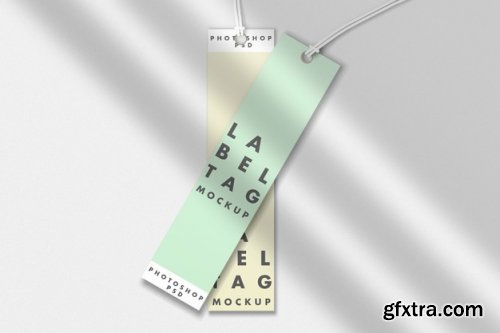 Fashion label tag mockup