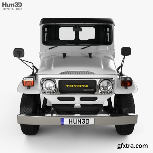 Toyota Land Cruiser (J40) Canvas Top 1979 3D model