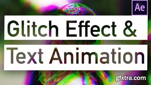  Glitch Effect & Text Animation, Promo Title with Adobe After Effect