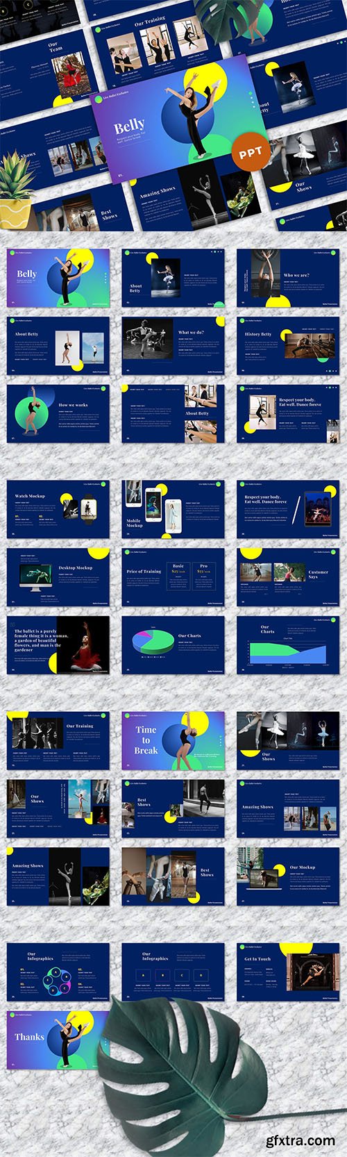 Belly - Ballet Powerpoint Template