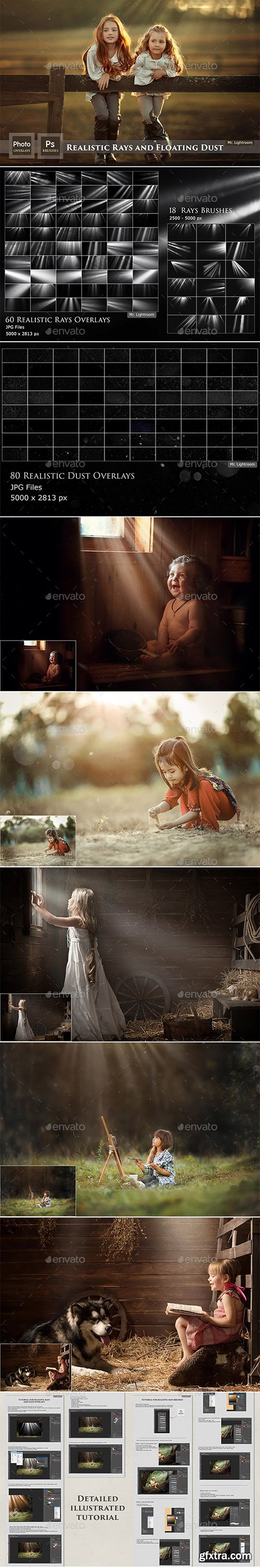 GraphicRiver - 158 Realistic Rays and Floating Dust 26450212