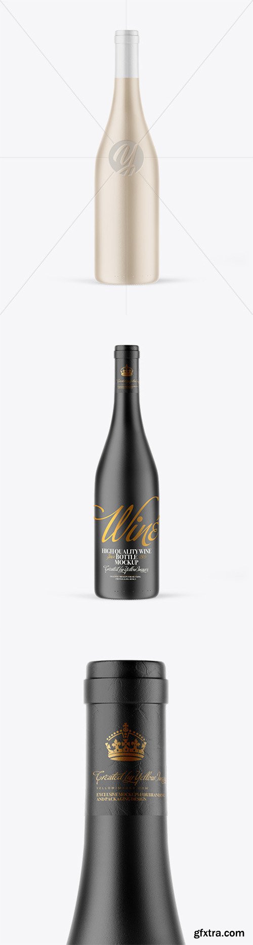 Ceramic Wine Bottle Mockup 66572