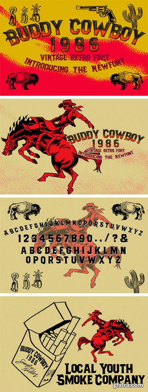 Buddy Cowboy 1986 Font