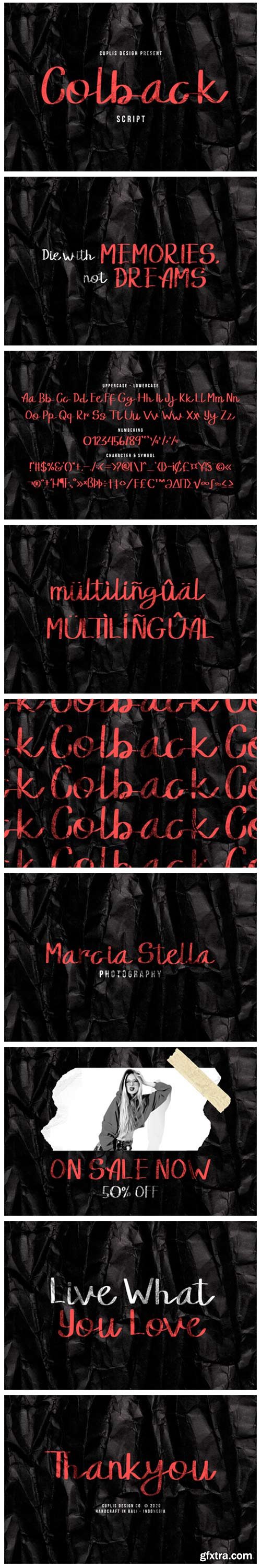 Colback Font