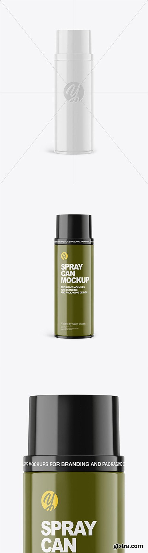 Glossy Spray Can Mockup 64886 Glossy Spray Can Mockup 64886