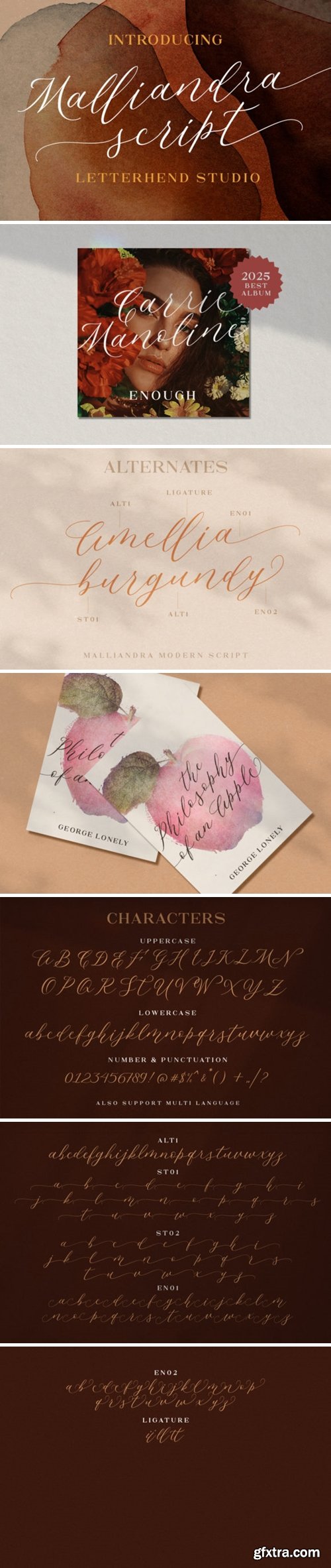 Malliandra Script Font