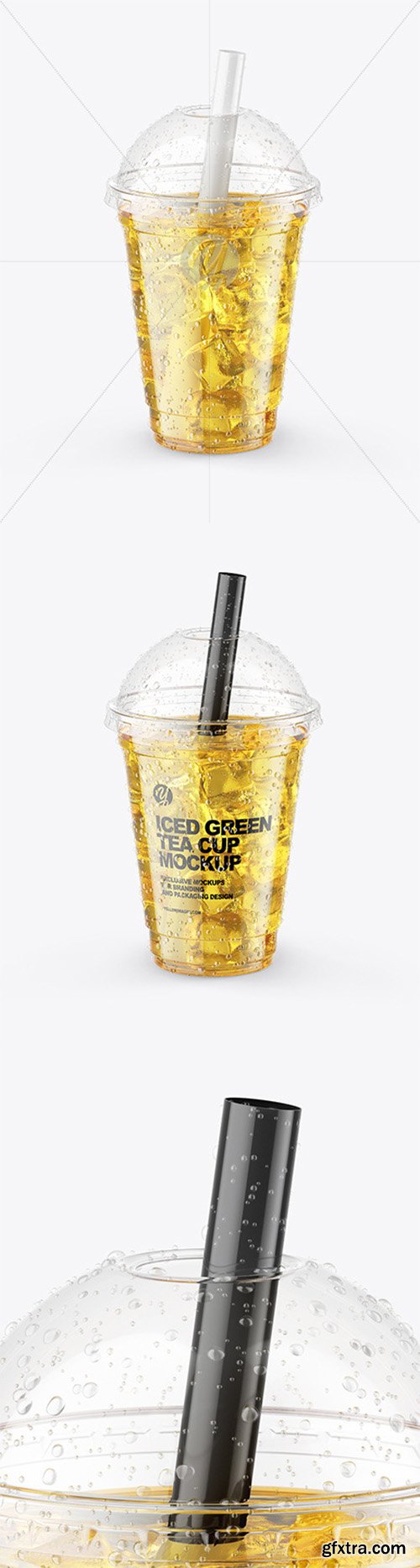 Iced Green Tea Cup Mockup 64942