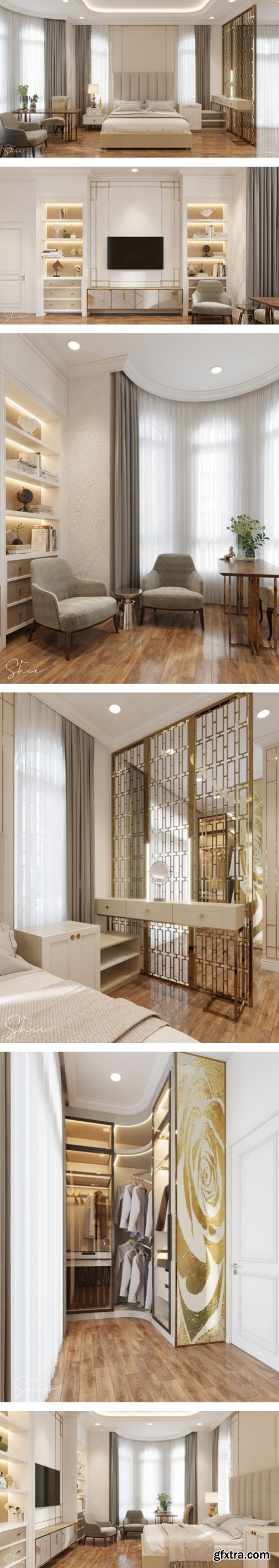 3D Interior Scene Bedroom By AnNguyen