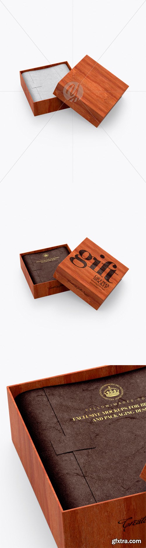 Opened Red Wooden Box Mockup (High-Angle Shot) 24629 Opened Red Wooden Box Mockup (High-Angle Shot) 24629