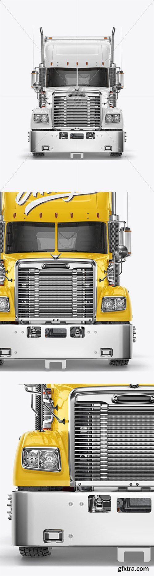 Truck Mockup - Front View 66402 Truck Mockup - Front View 66402