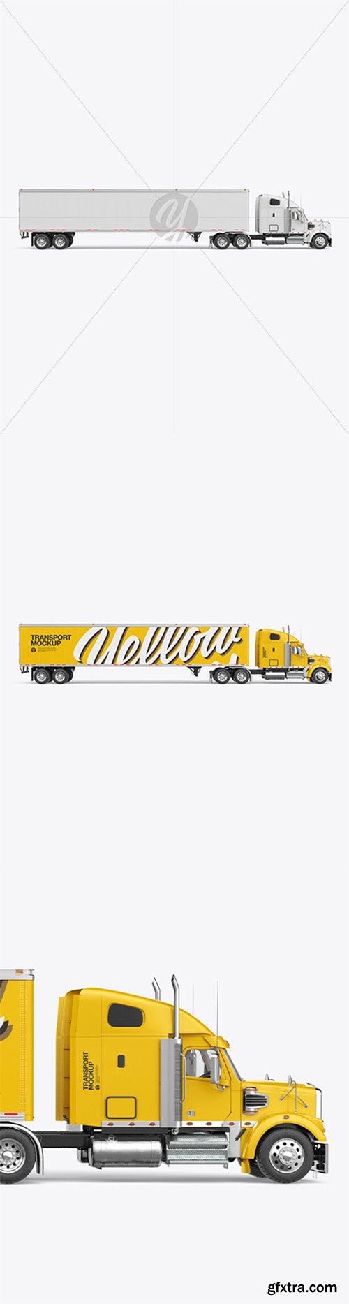 Truck Mockup - Side View 66403 Truck Mockup - Side View 66403