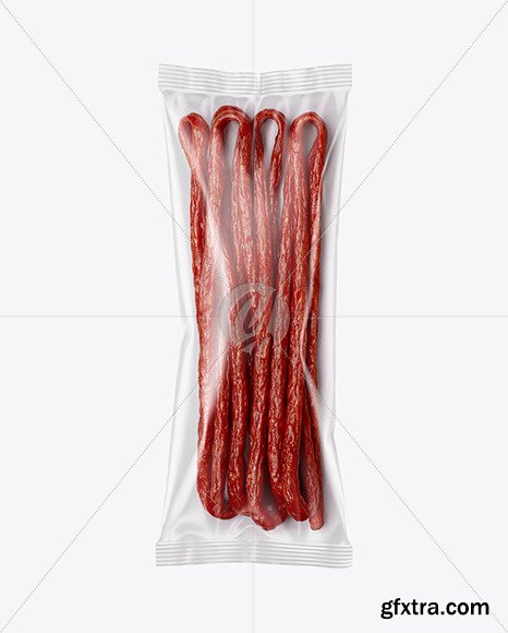 Plastic Bag With Chili Kabanos Sausage mockup 56709