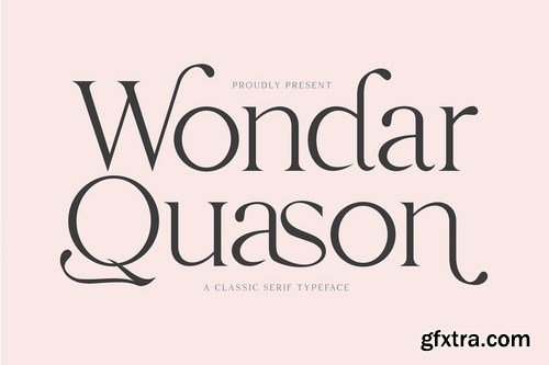CM - Wondar Quason Classic Serif Typeface 5370492