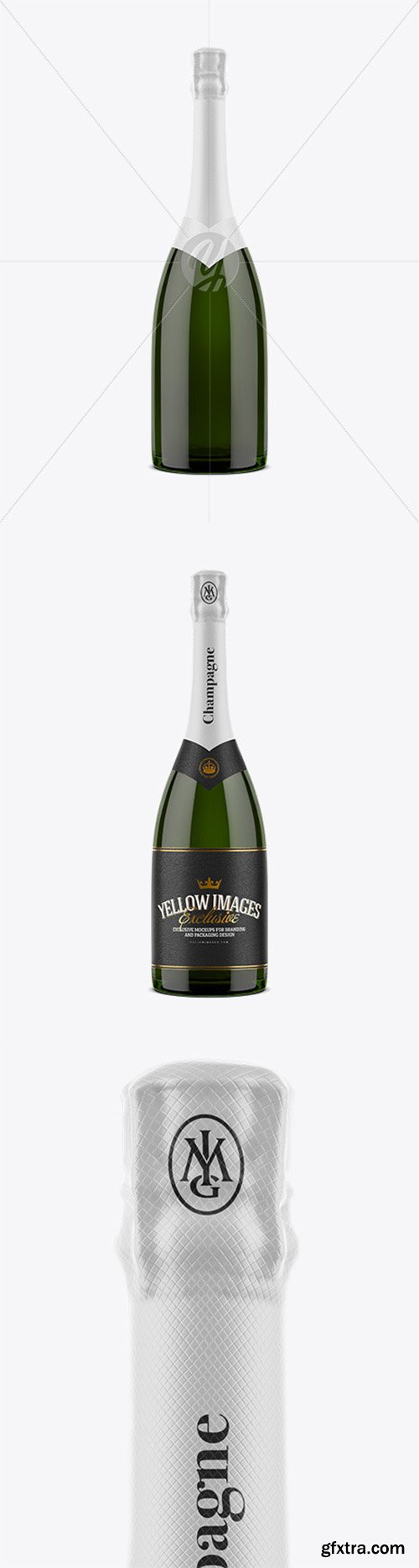 Champagne Bottle Mockup 52756 Champagne Bottle Mockup 52756