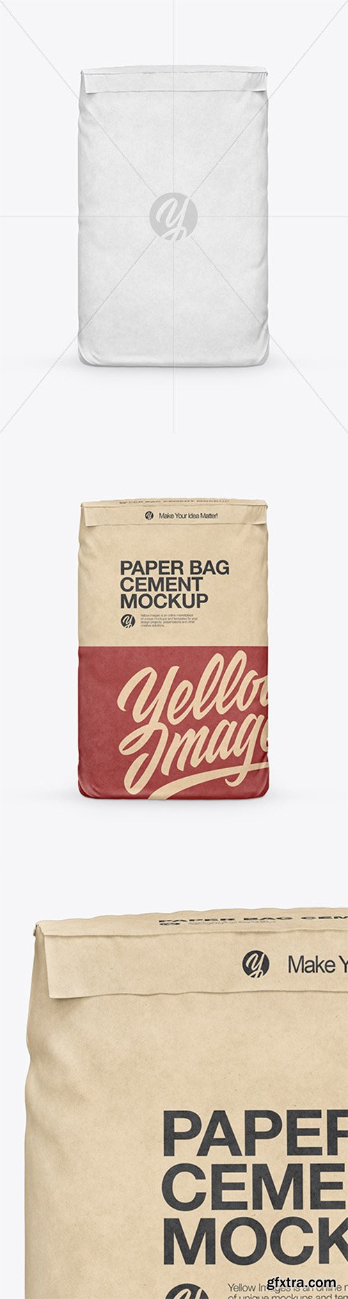 Download 11 2 Kg Kraft Paper Bag Front View Yellowimages Yellowimages Mockups