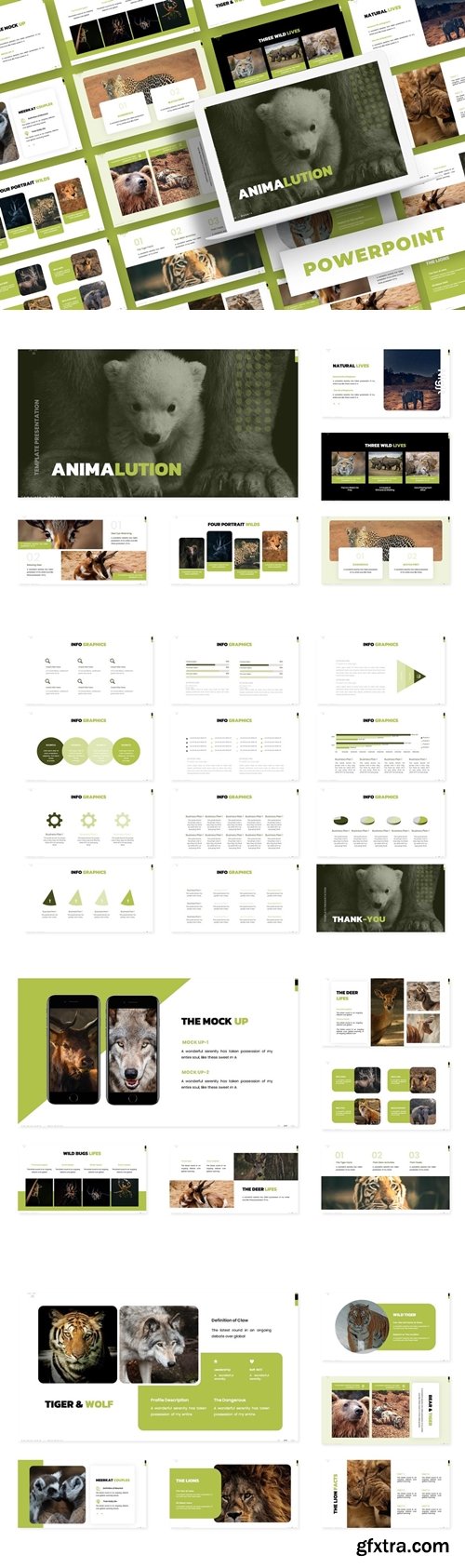 Animalution Powerpoint, Keynote and Google Slides Templates