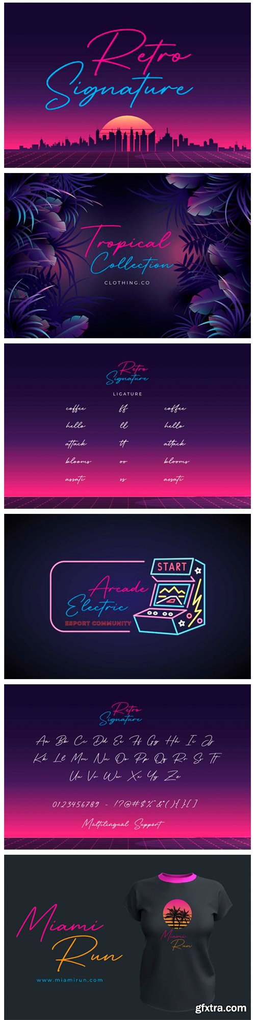 Retro Signature Font