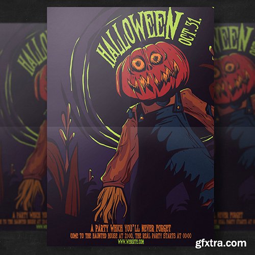 Halloween Party Flyer Template