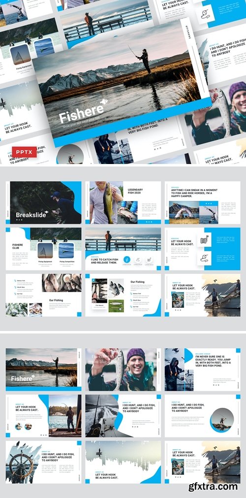 Pisher Powerpoint, Keynote and Google Slides Templates